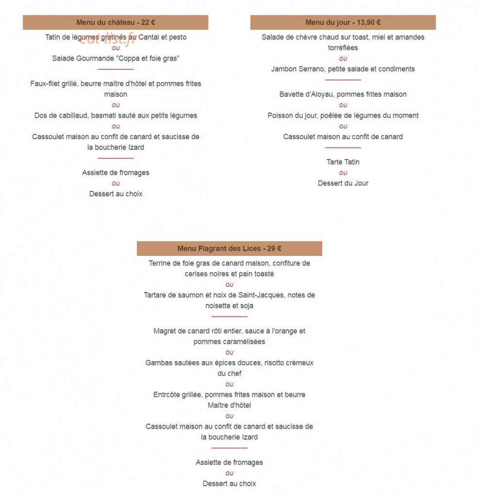Le Flagrant des Lices — carte page 1
