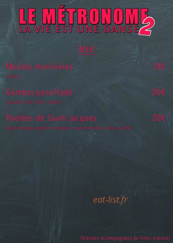 Le Métronome 2 — carte page 3