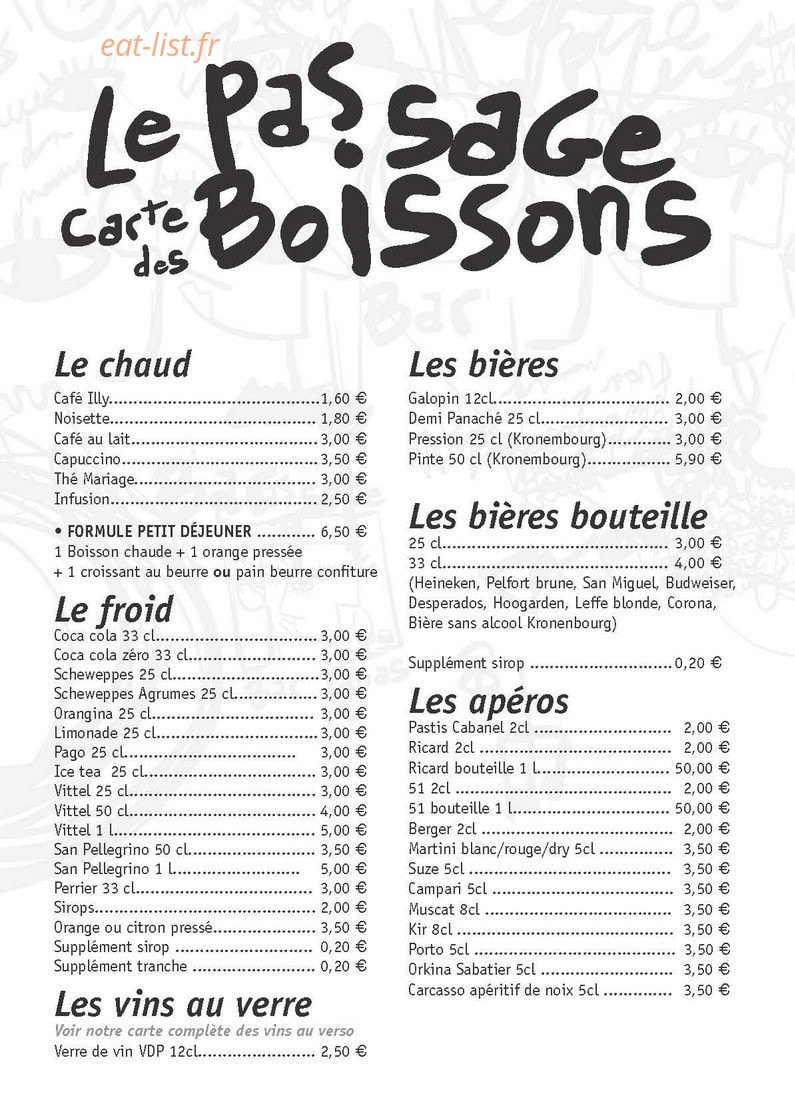 Le Pas Sage — carte page 6