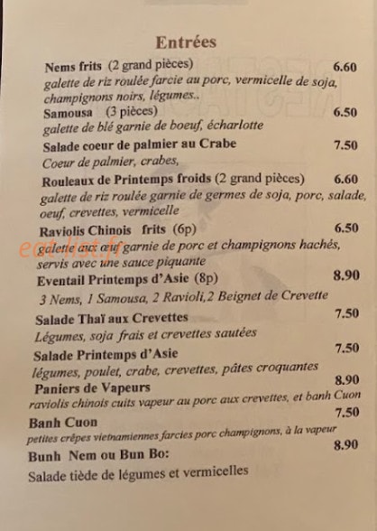 Le Printemps d'Asie — carte page 1