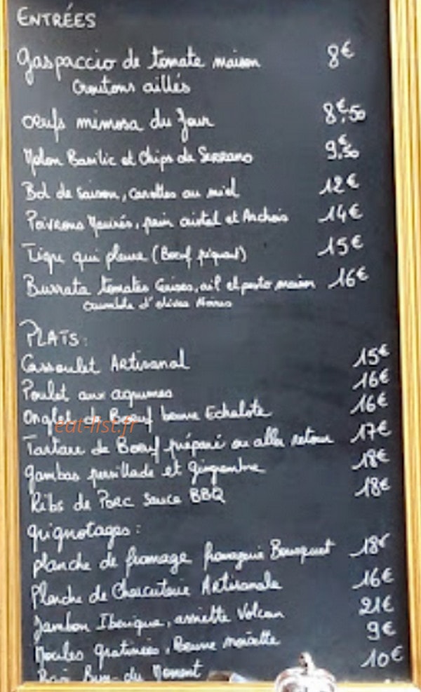 Le Rideau Rouge — carte page 1