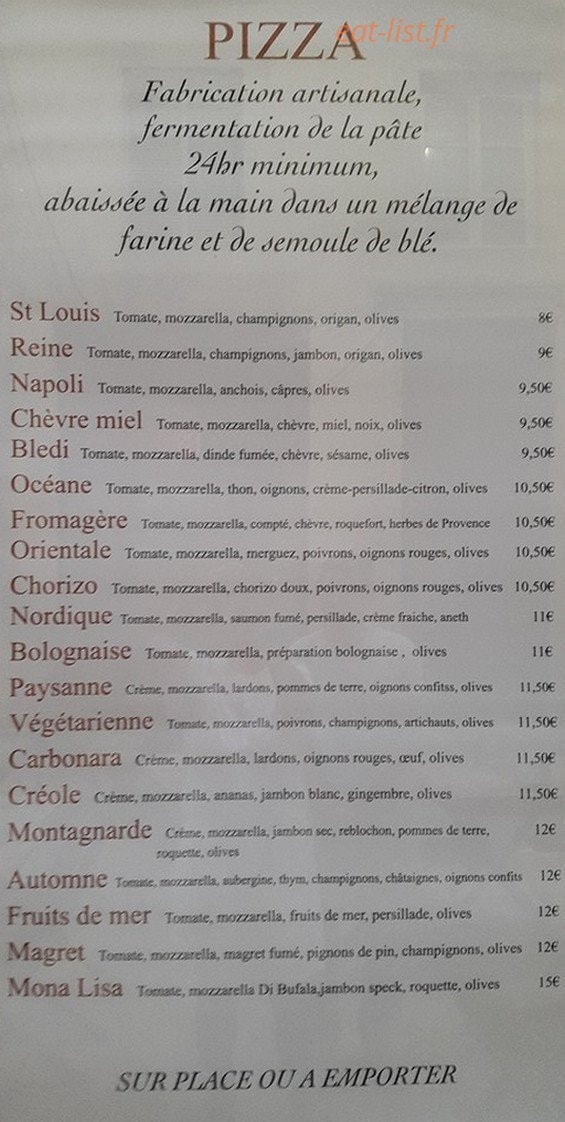 Le Saint Louis — carte page 1
