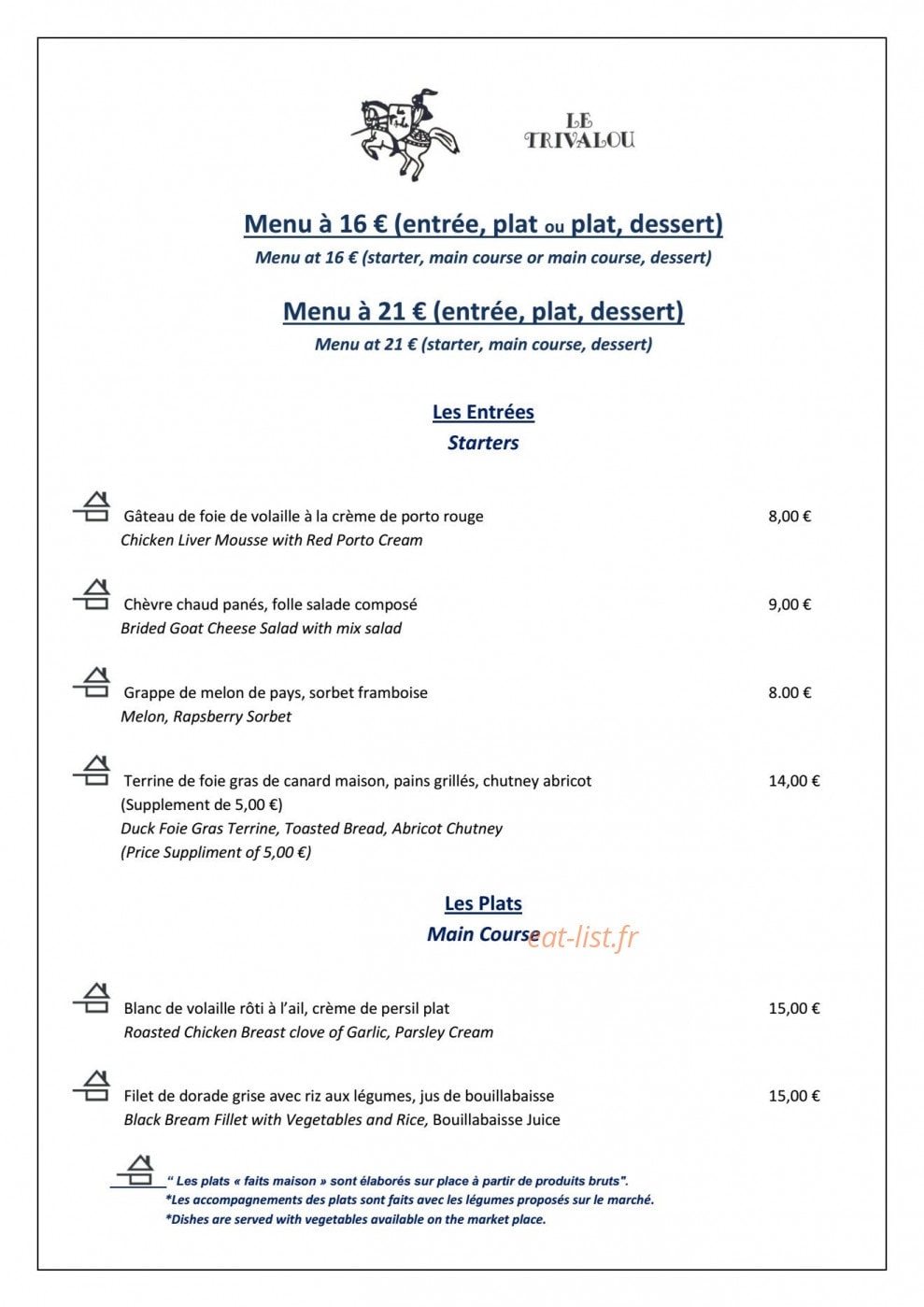 Le Trivalou — carte page 1