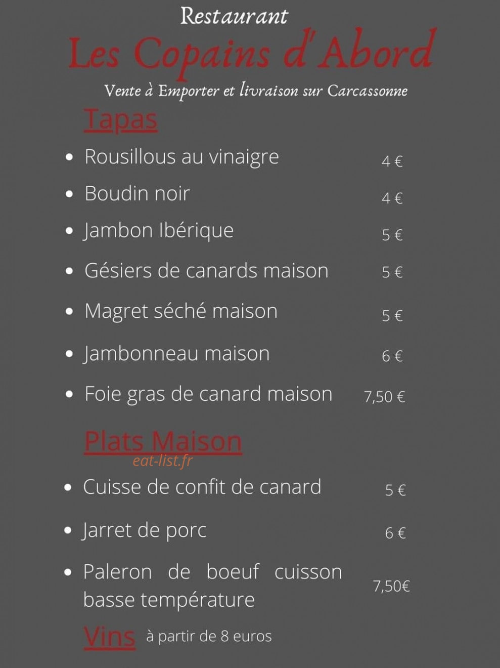 Les copains d'abord — carte page 1
