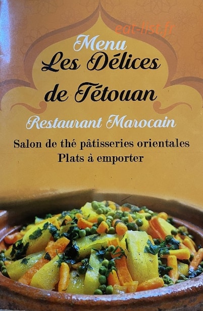 Les Délices de Tétouan — carte page 1