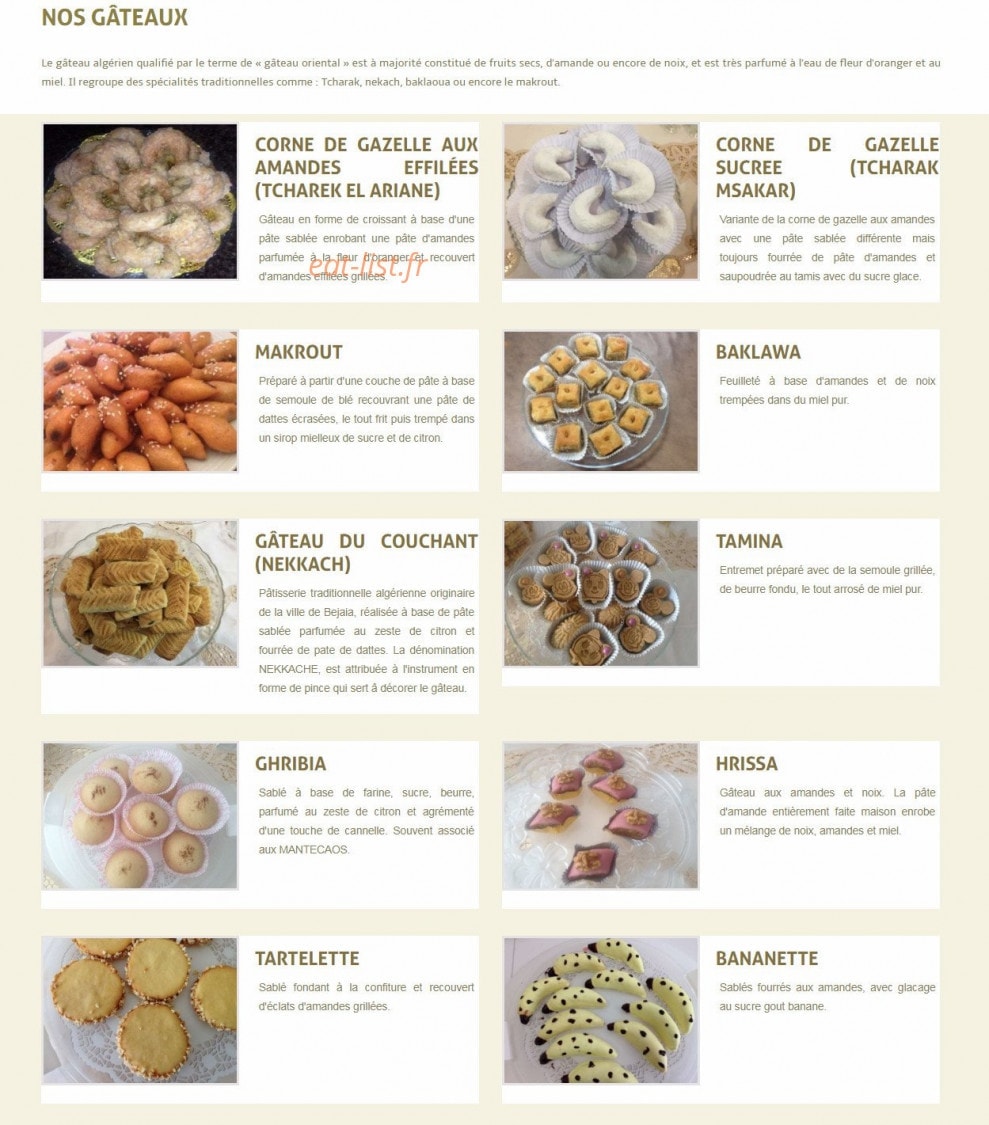 Les Saveurs du Couchant — carte page 1