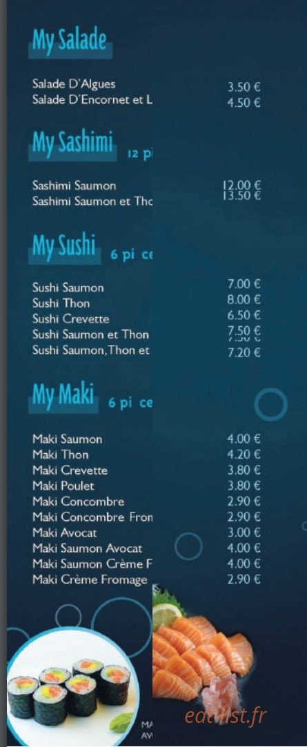 My Sushi — carte page 3