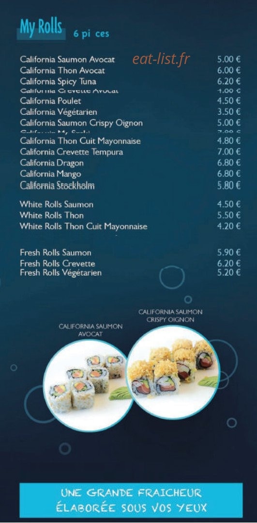My Sushi — carte page 4