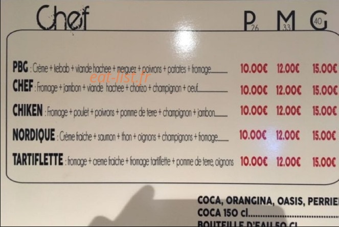 Pizza Burger Grill — carte page 3