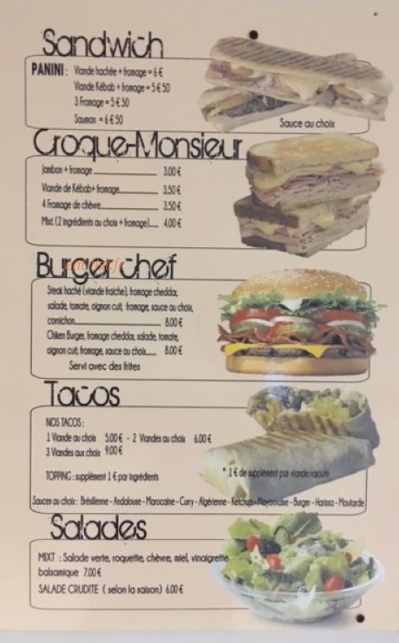 Pizza Burger Grill — carte page 4