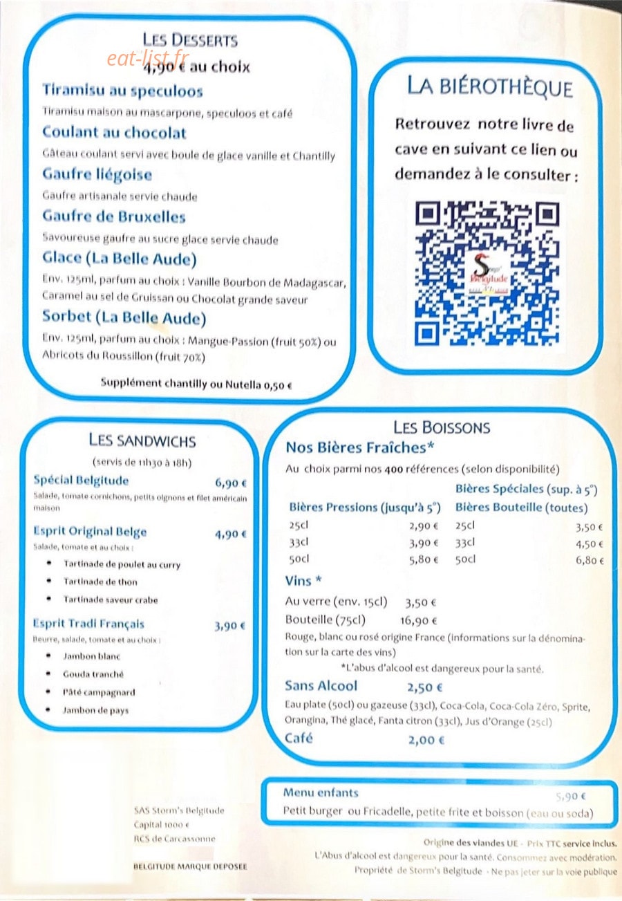 Storm 'S — carte page 1