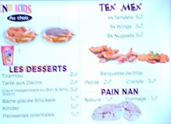 Tacos'n Pizza — carte page 1