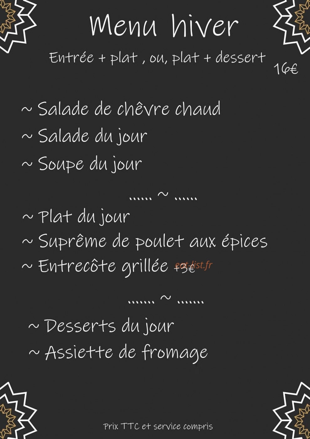 Les Jardins de Bages — carte page 1