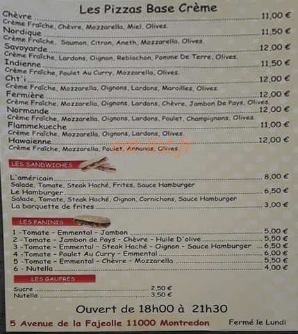 Pizza d'Aqui — carte page 4