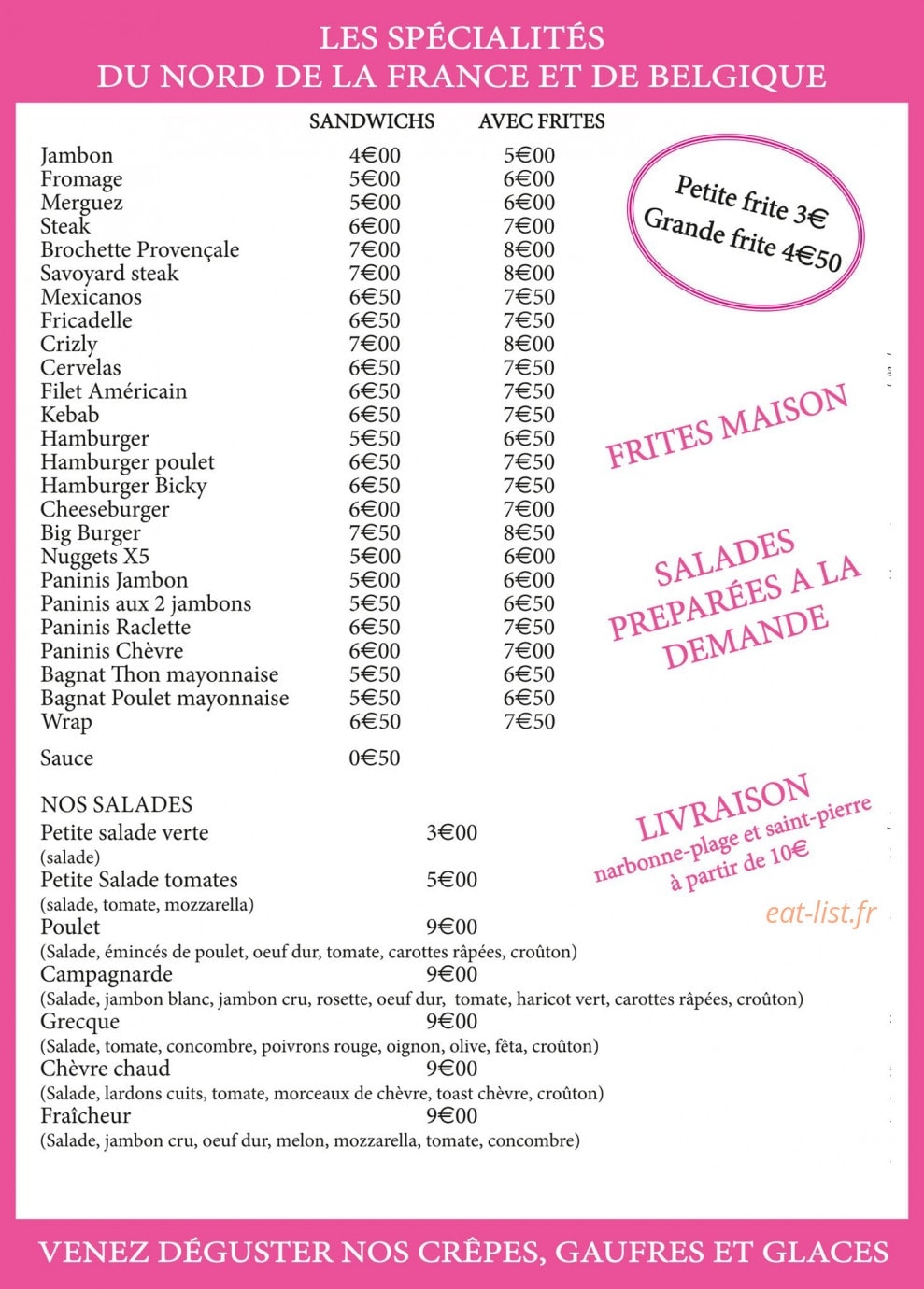 Chez Lucie — carte page 2