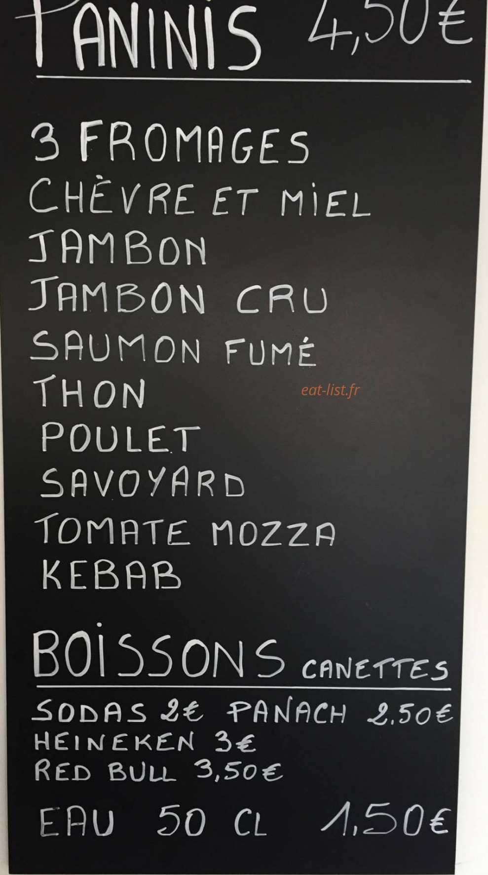 Du Salé au Sucré — carte page 6