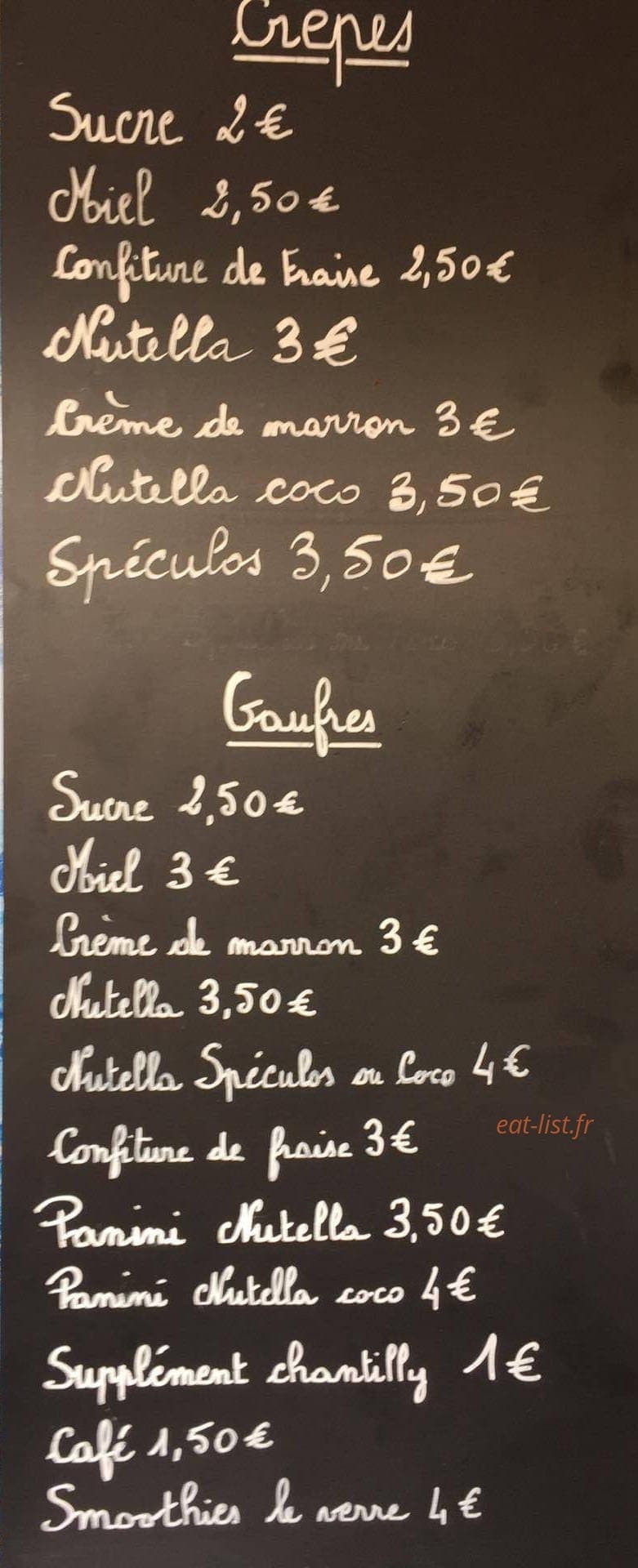 Du Salé au Sucré — carte page 5
