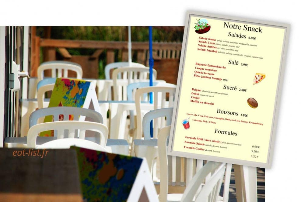 le restaurant du Soleil d’Oc — carte page 1