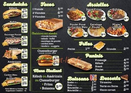 Alpkebab — carte page 2