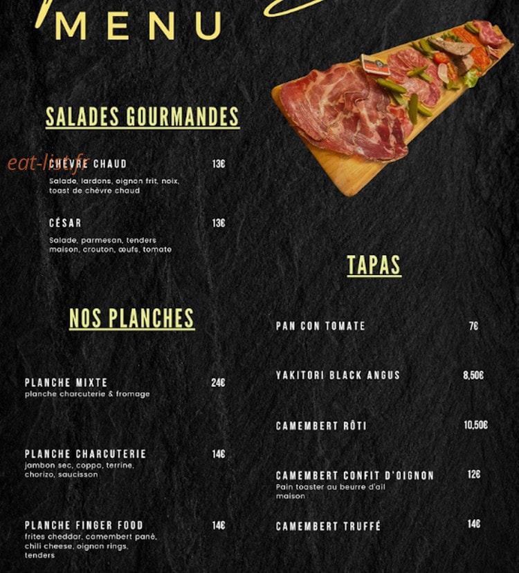 Ben's burger — carte page 4
