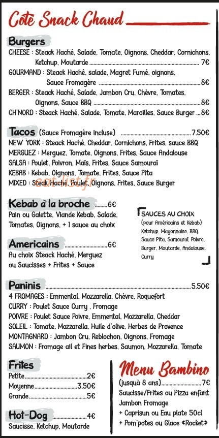 Bon Appetit — carte page 2