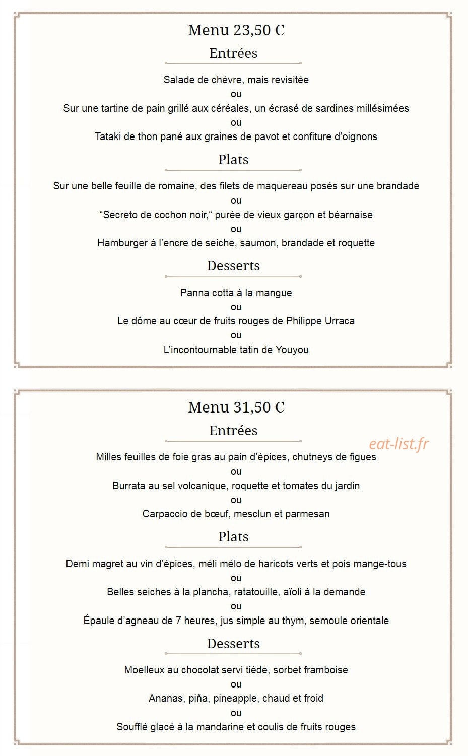 Brasserie CO. — carte page 6