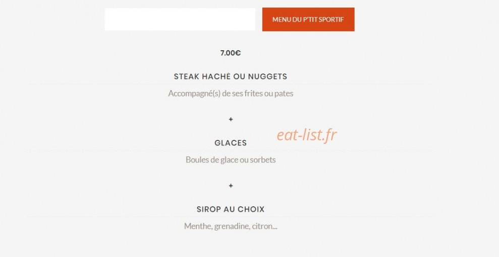 Brasserie du Parc chez seb — carte page 7