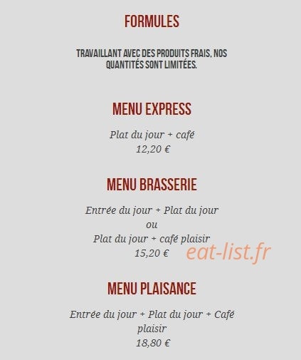 Brasserie plaisance — carte page 7