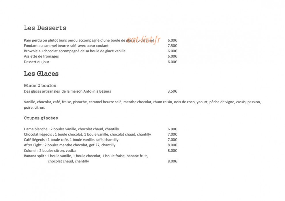 Burger et Cassolette — carte page 4