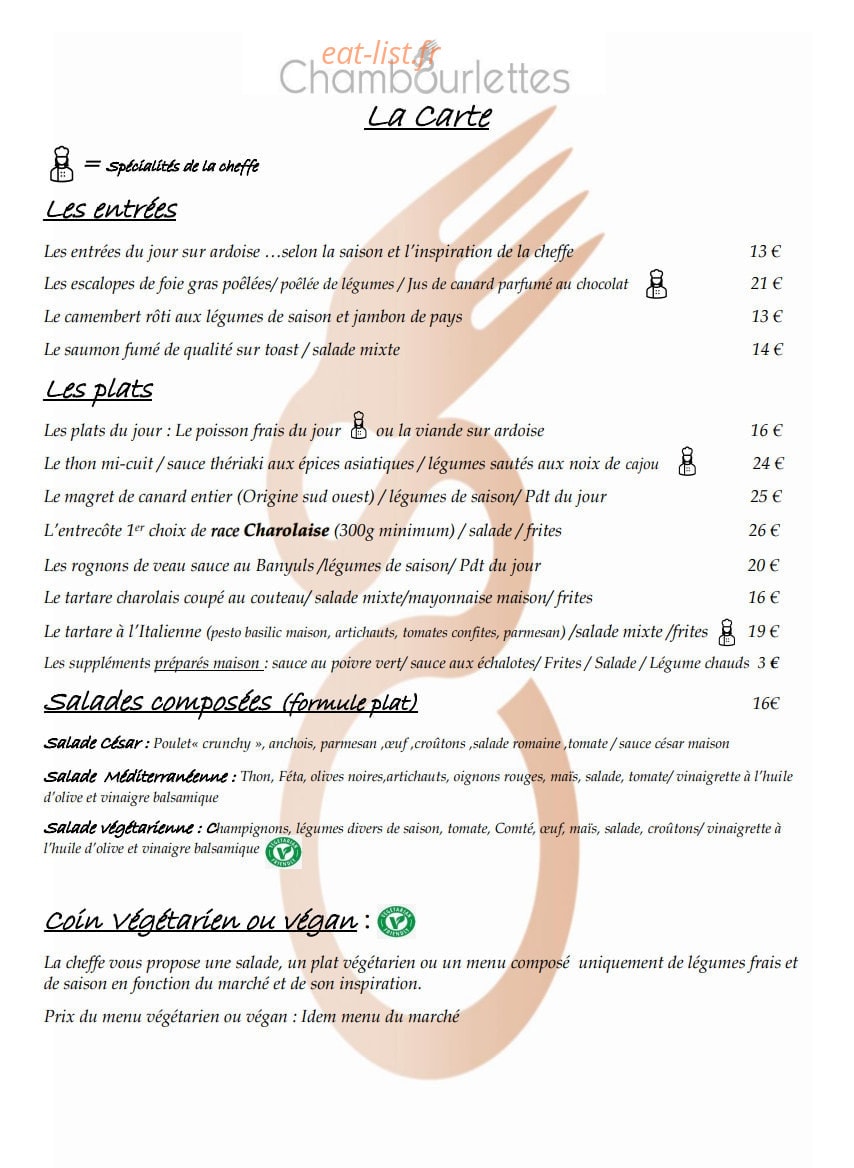 Chambourlettes — carte page 1