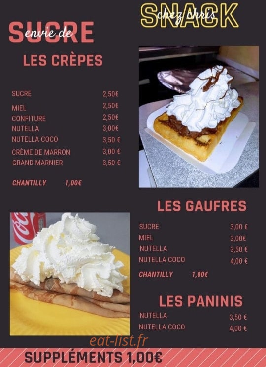 Chez Chris — carte page 3