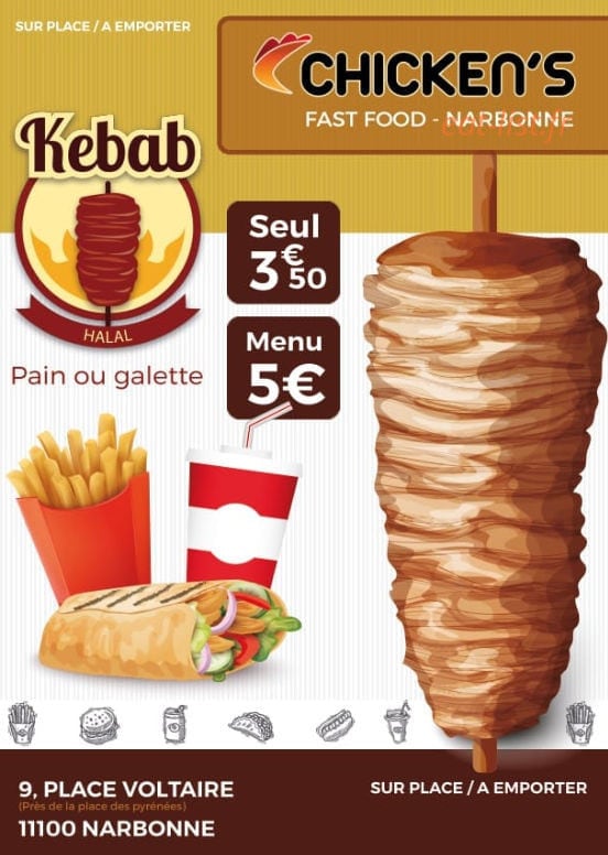 Chicken's — carte page 1