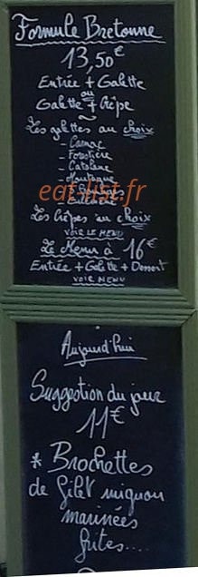 Creperie D' Oc — carte page 1