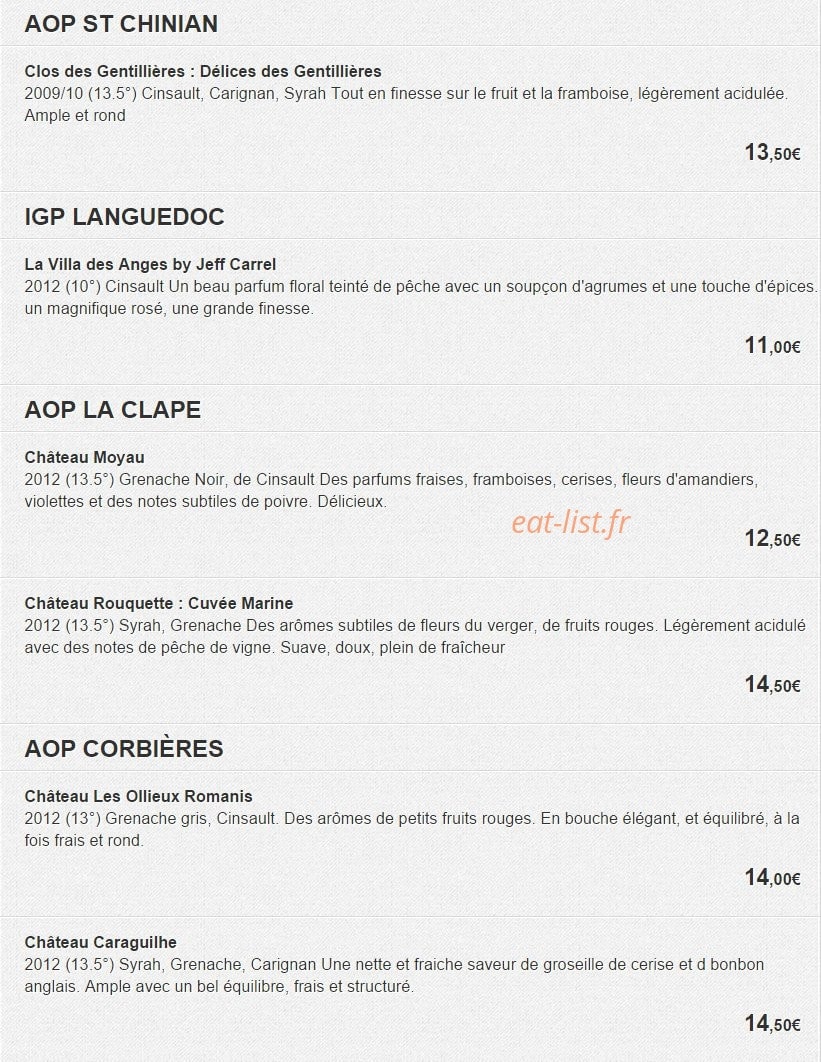 De La Clape — carte page 11