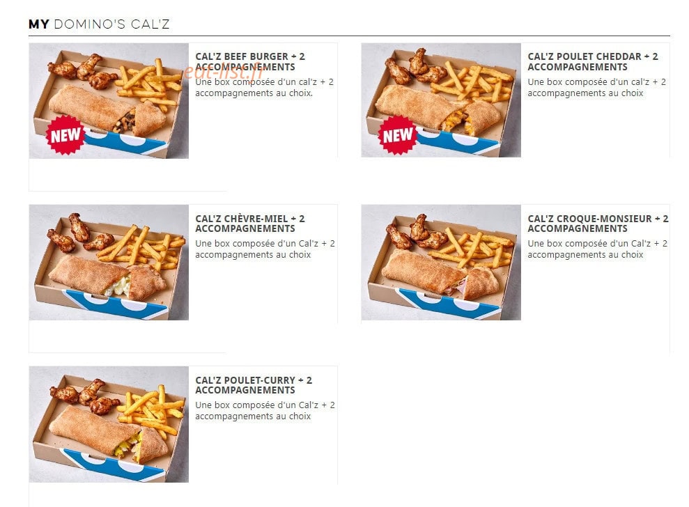 Domino's — carte page 6