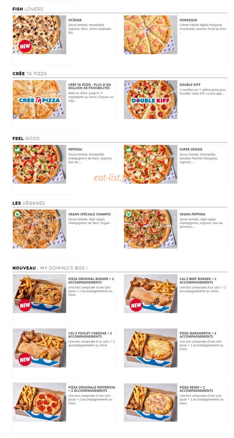Domino's — carte page 4