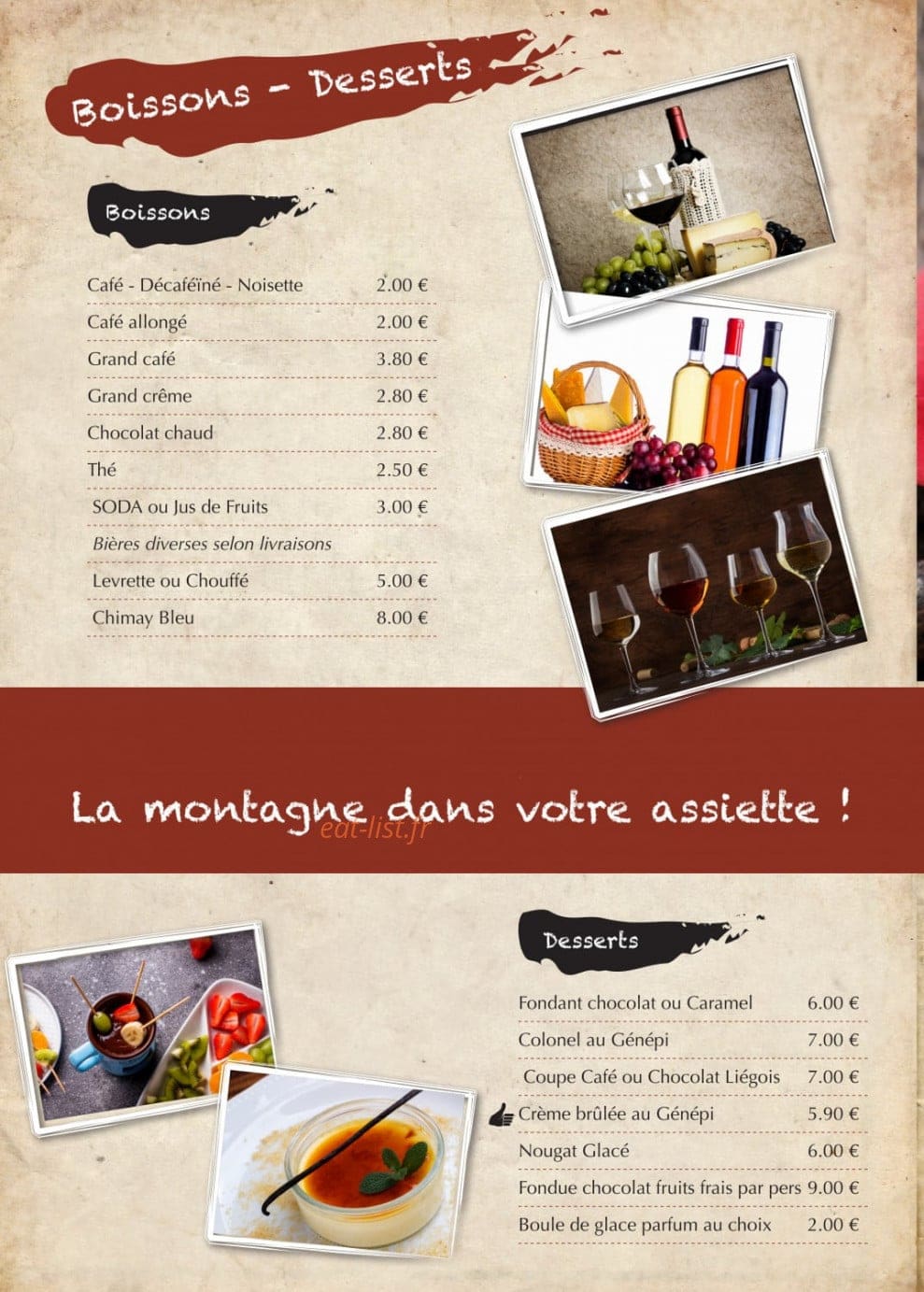 El xalet suisse — carte page 4
