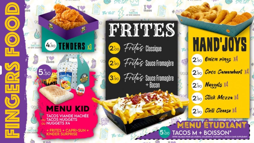 Enjoy Tacos — carte page 3