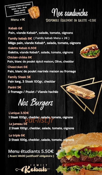 Family kebab — carte page 2