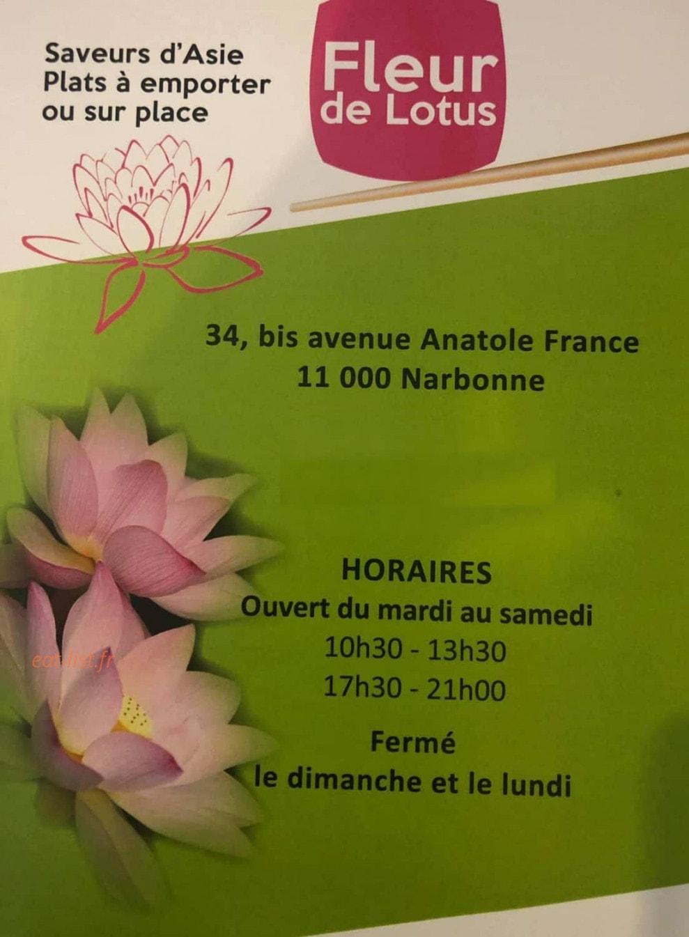 Fleur de Lotus — carte page 1