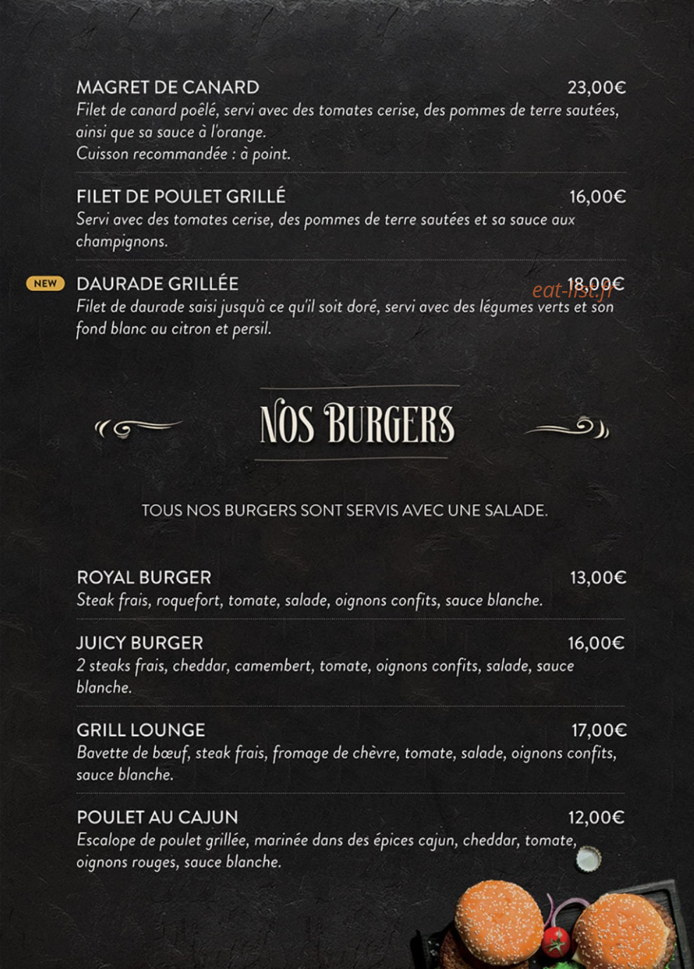 Grill Lounge — carte page 5