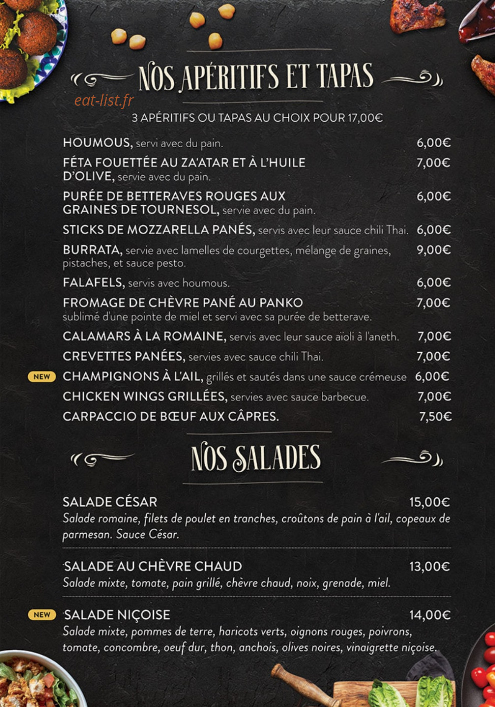 Grill Lounge — carte page 3