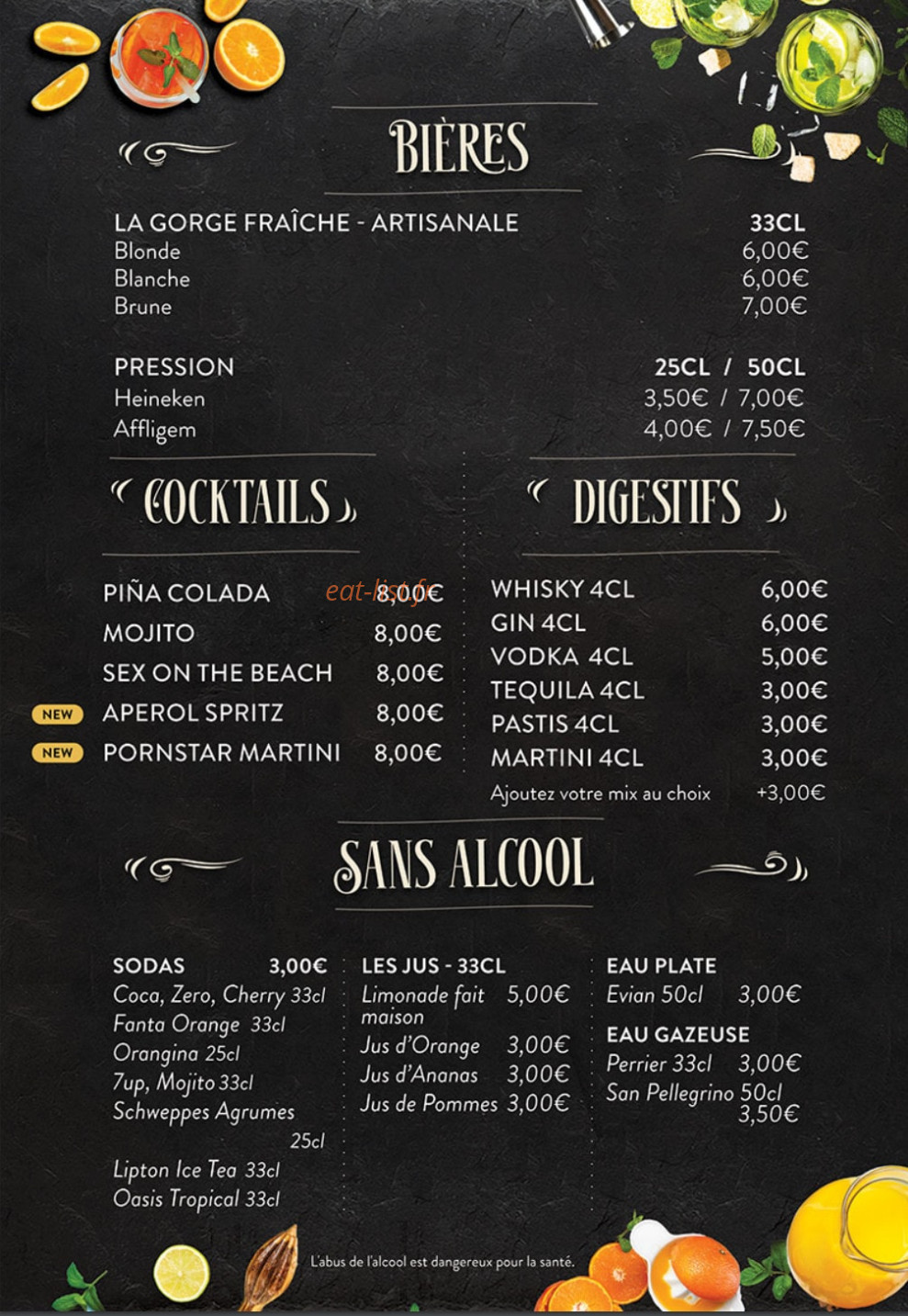 Grill Lounge — carte page 8