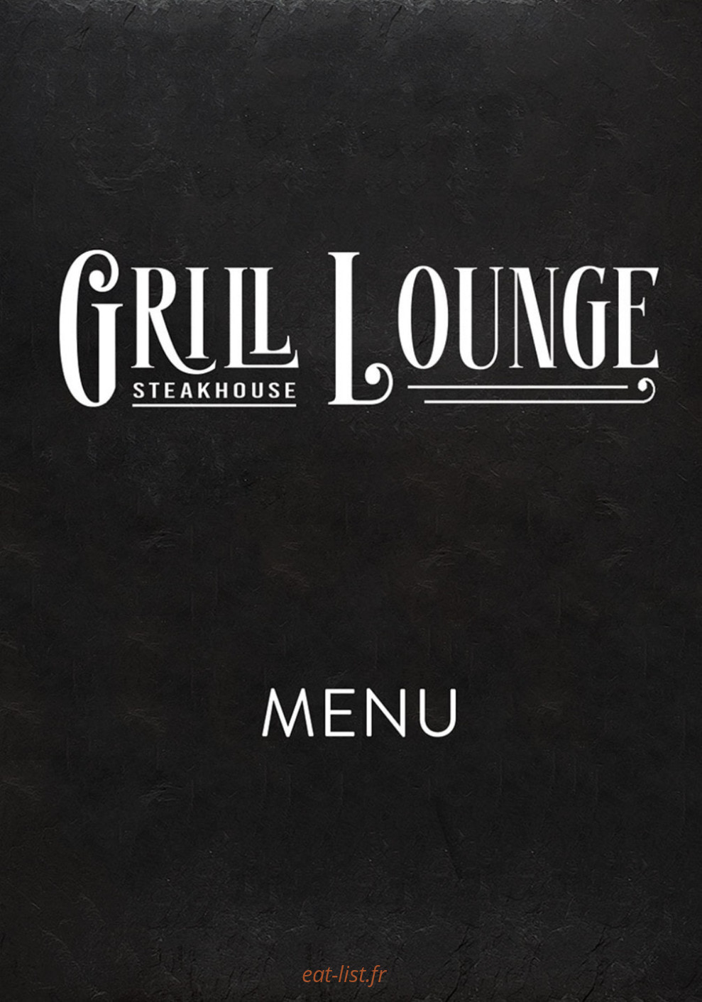 Grill Lounge — carte page 1