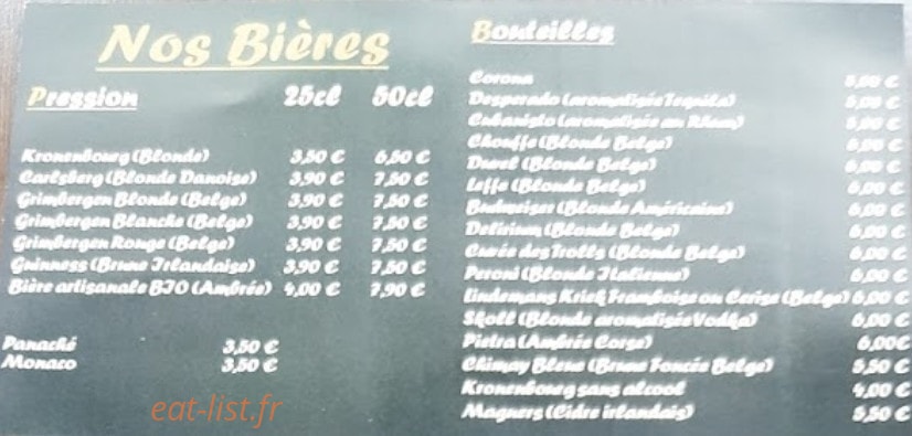 Irish Pub O'brians — carte page 5