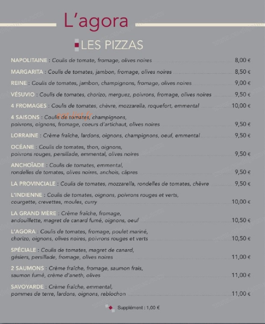 L'Agora — carte page 2