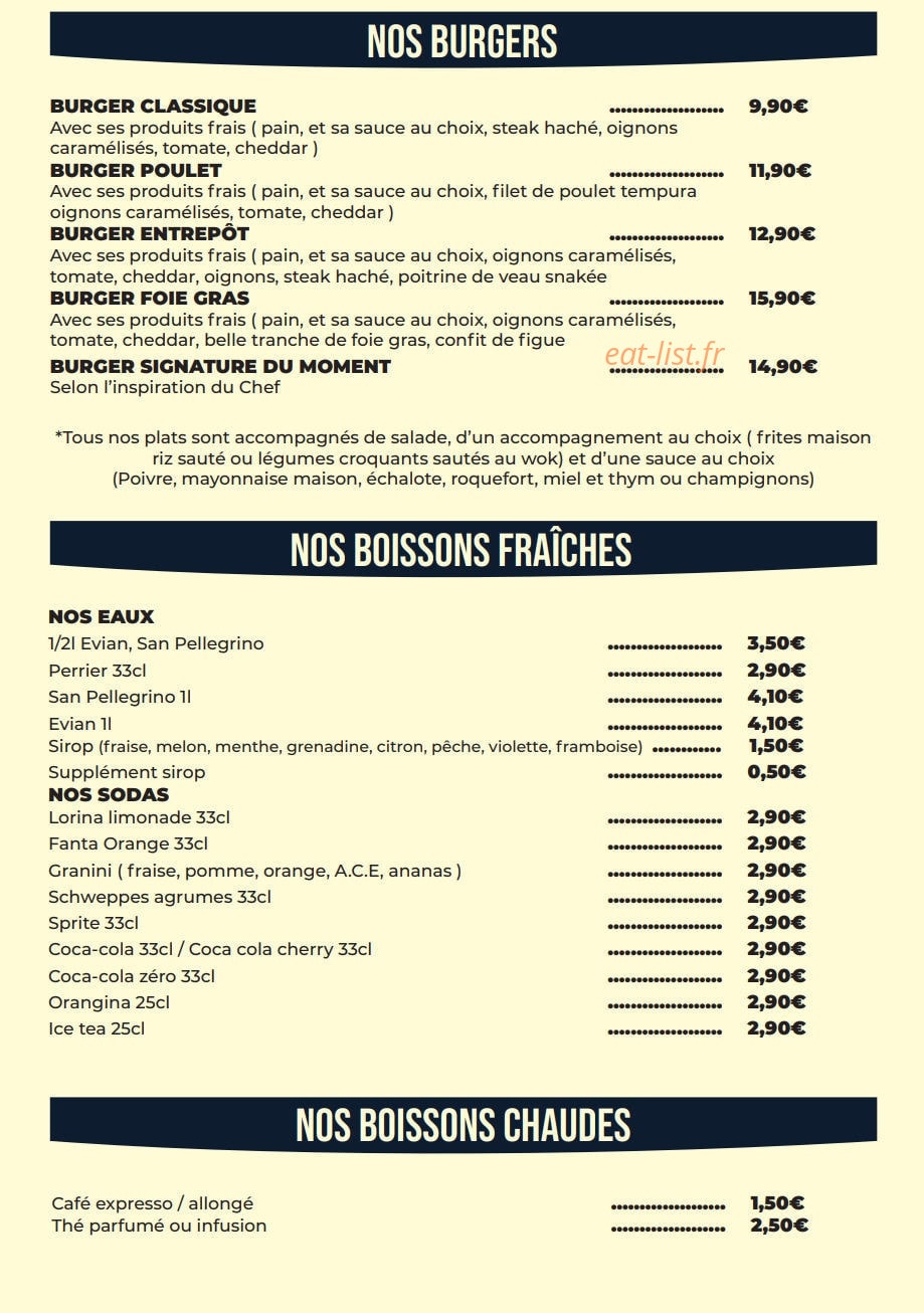 L'Entrepôt Braisé — carte page 3