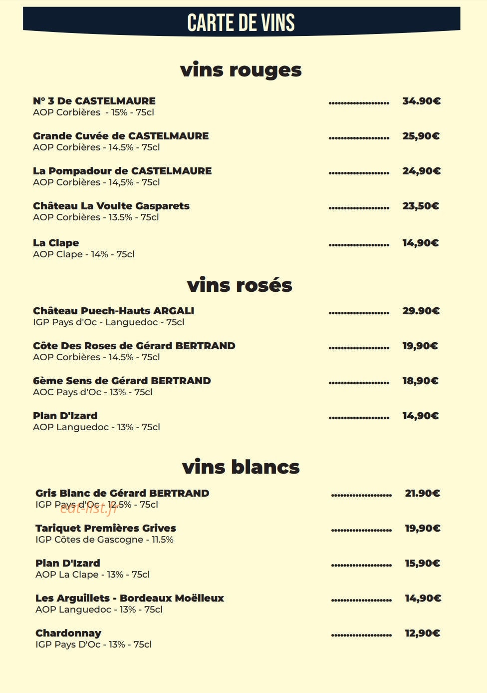 L'Entrepôt Braisé — carte page 5
