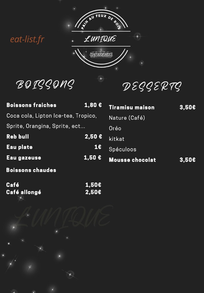 L'unique — carte page 2