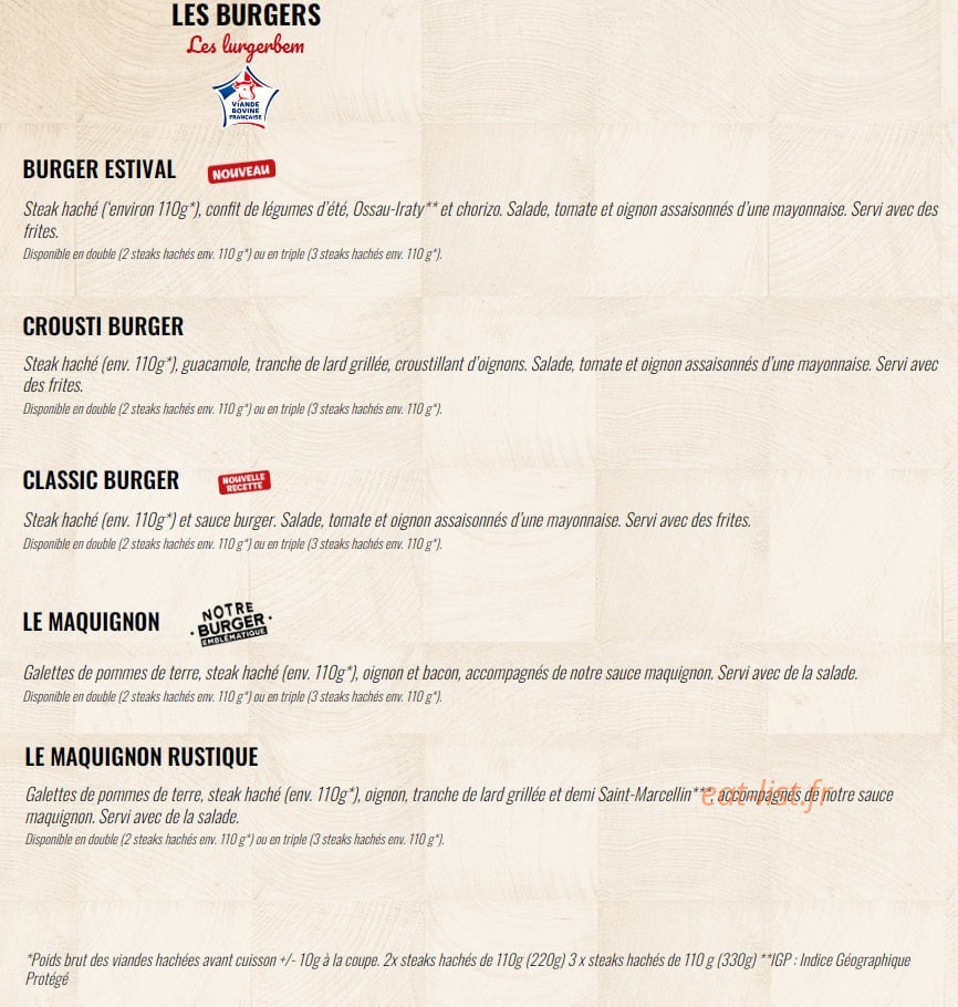 La Boucherie — carte page 5